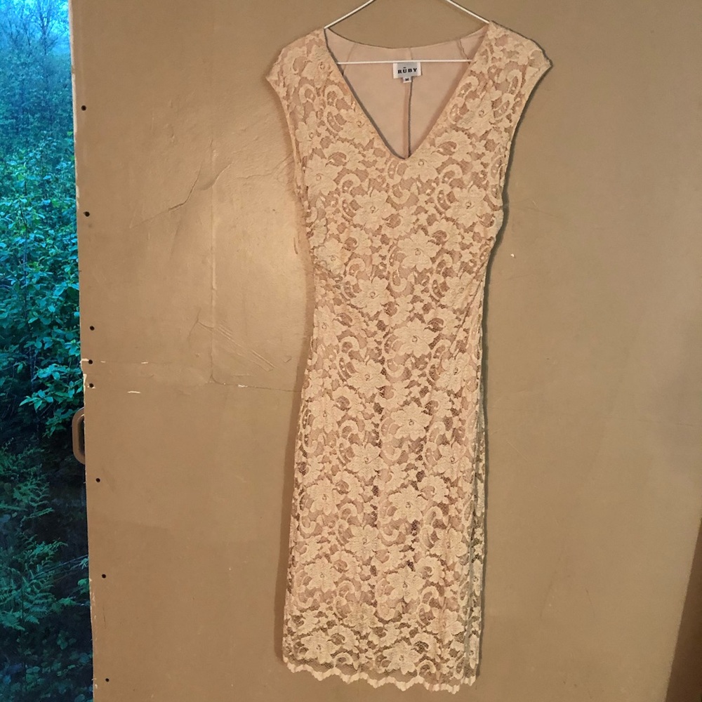Ruby Cream Lace Dress